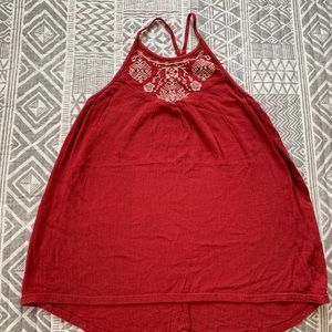 HOLLISTER Maroon Tank Top. Size Small.